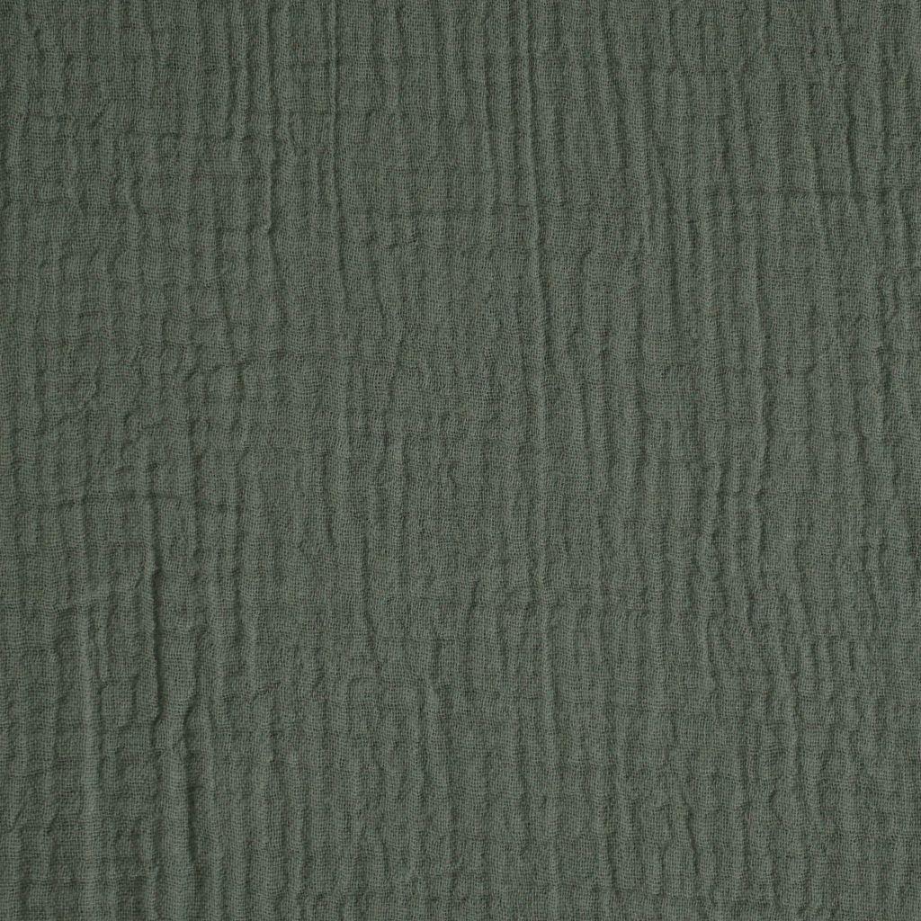 Musselin Double Gauze uni antik grün